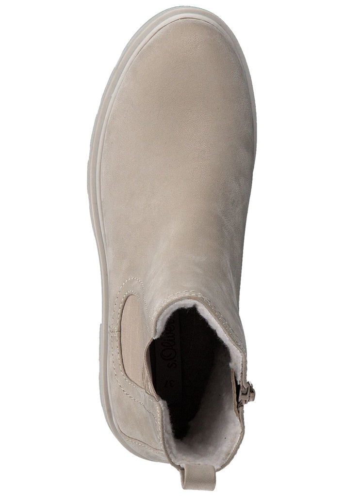 s.Oliver Stiefelette Textil Beige