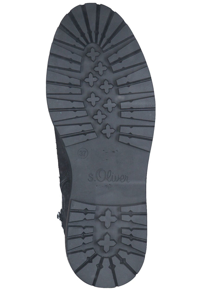 s.Oliver Stiefelette Textil Black