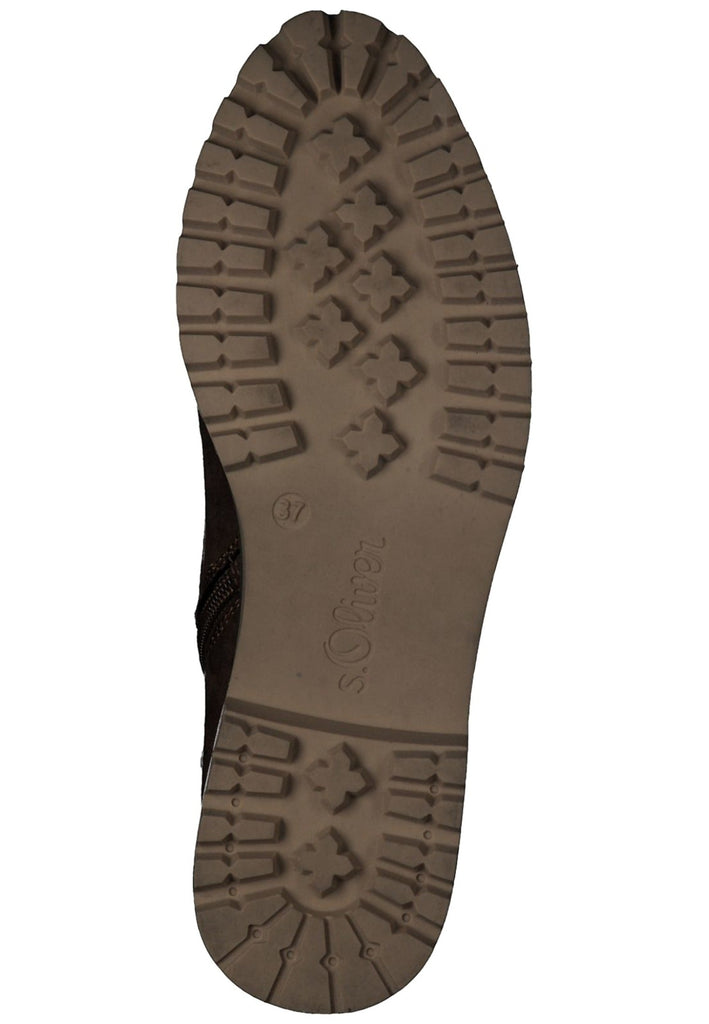 s.Oliver Stiefelette Textil Cognac