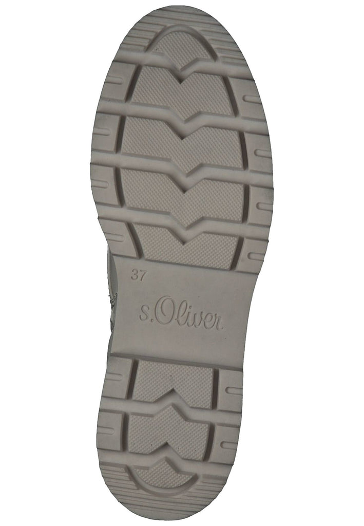 s.Oliver Stiefelette Textil Cream