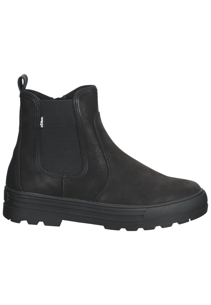 s.Oliver Stiefelette Textil Schwarz