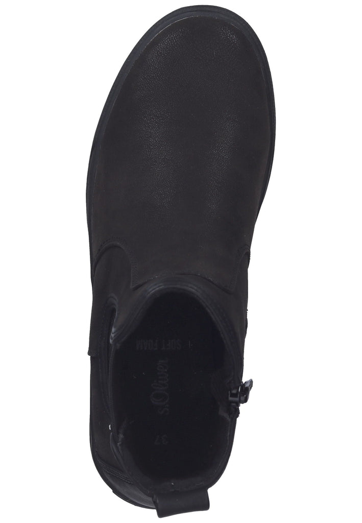 s.Oliver Stiefelette Textil Schwarz