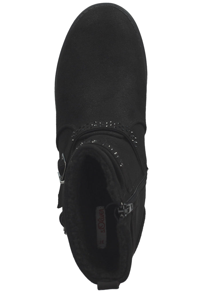 s.Oliver Stiefelette Textil Schwarz