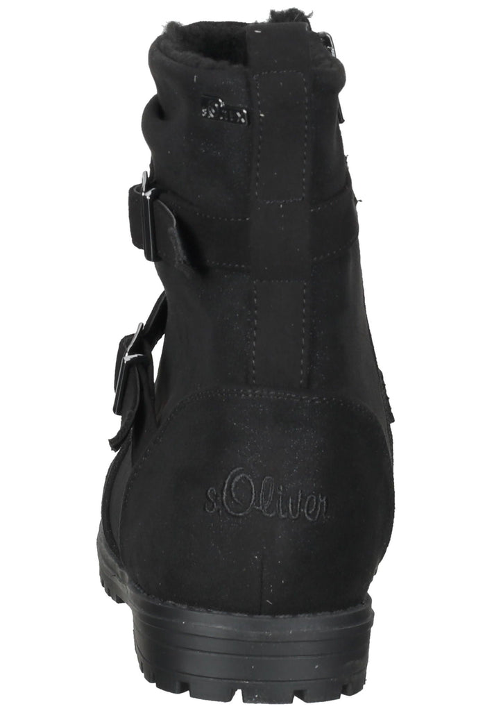 s.Oliver Stiefelette Textil Schwarz