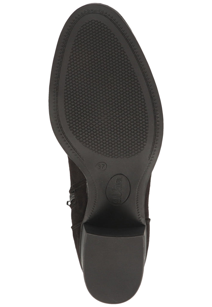 s.Oliver Stiefelette Textil Schwarz