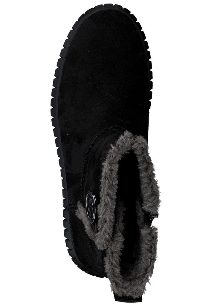 s.Oliver Stiefelette Textil Schwarz Warmfutter