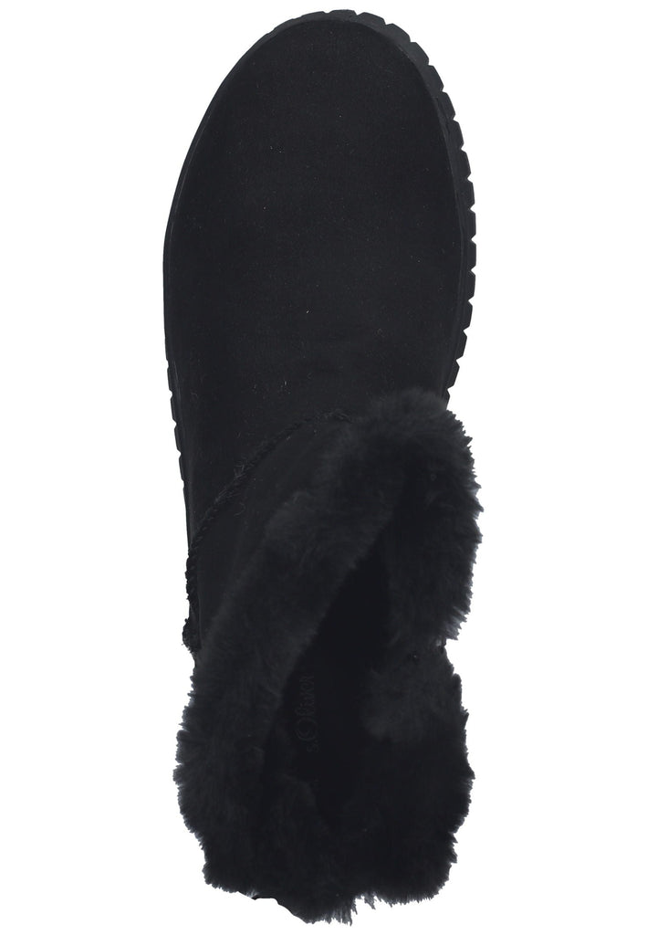s.Oliver Stiefelette Textil Schwarz Warmfutter