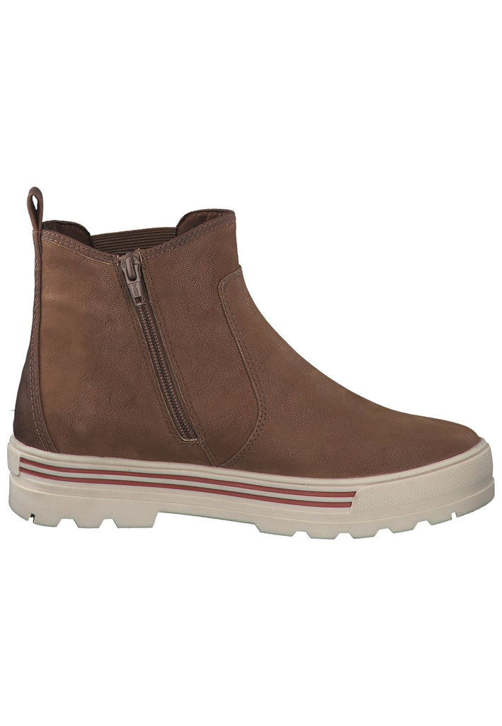 s.Oliver Stiefelette Textil Tan