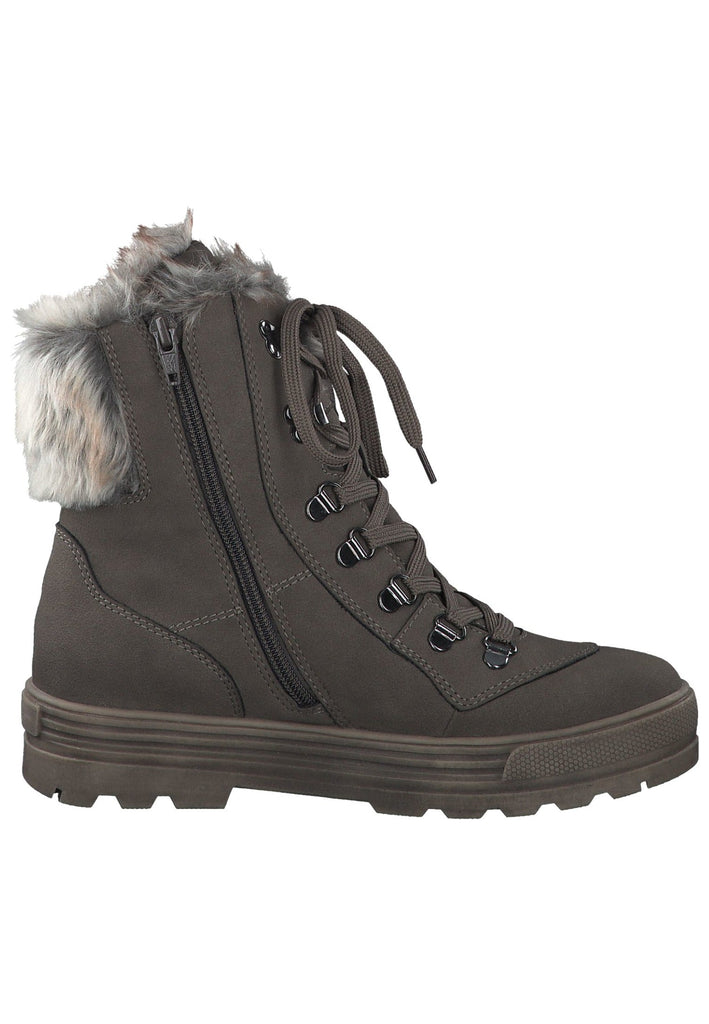 s.Oliver Stiefelette Textil Taupe