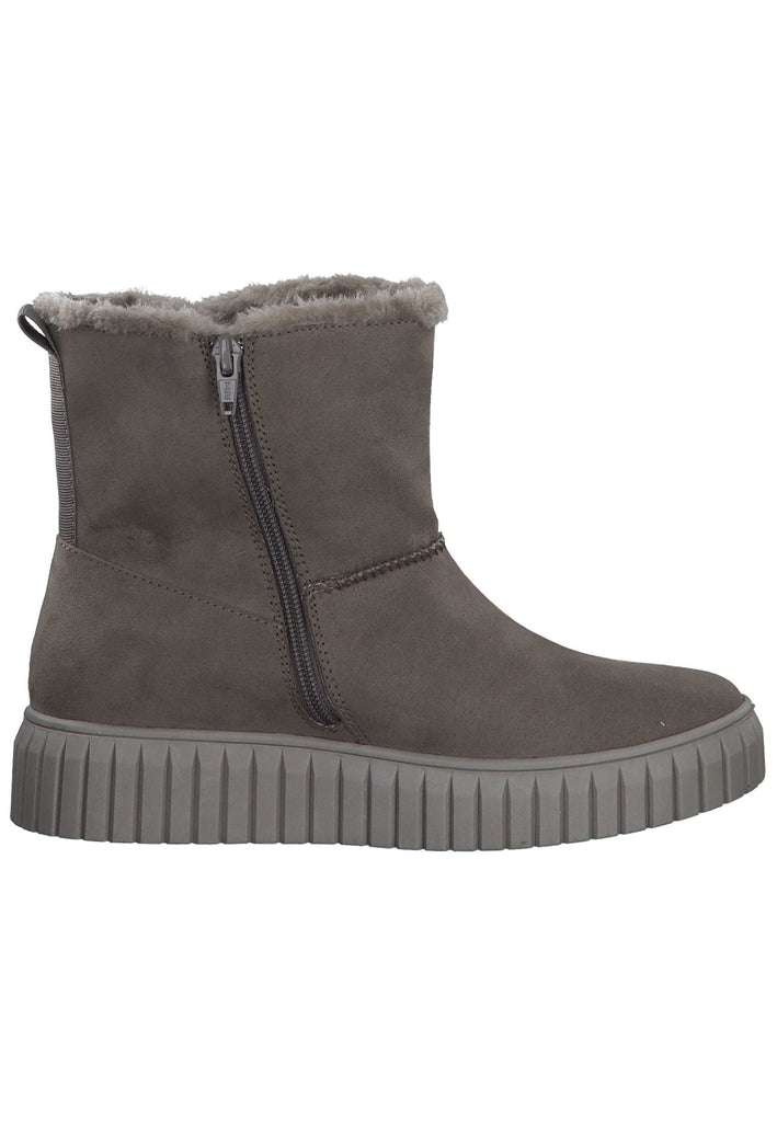 s.Oliver Stiefelette Textil Taupe Warmfutter