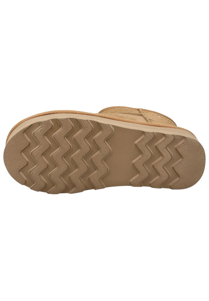 s.Oliver Stiefelette Veloursleder Cognac Warmfutter