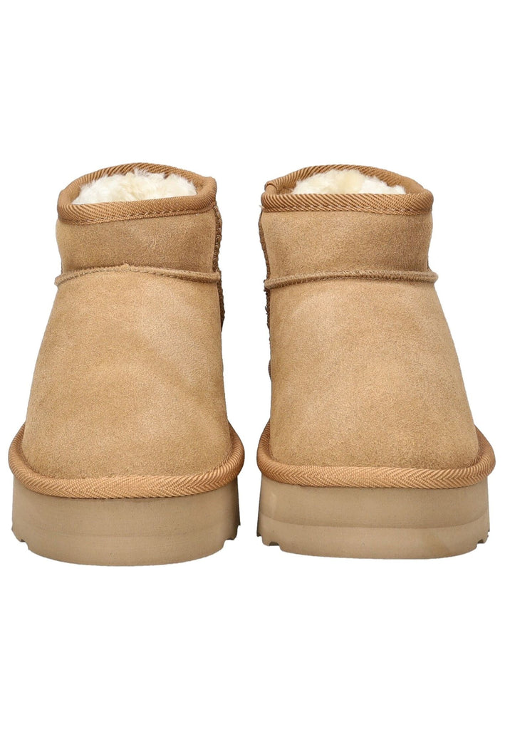 s.Oliver Stiefelette Veloursleder Cognac Warmfutter