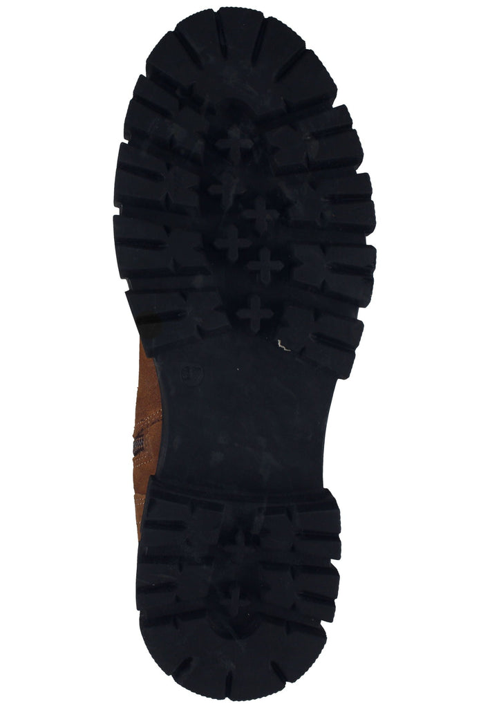 s.Oliver Stiefelette Veloursleder Cognac Warmfutter