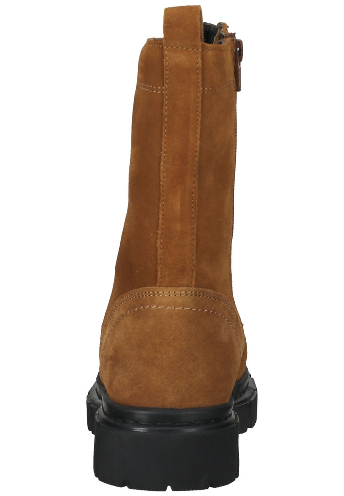 s.Oliver Stiefelette Veloursleder Cognac Warmfutter
