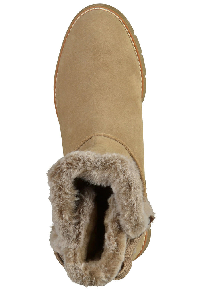 s.Oliver Stiefelette Veloursleder Pepper