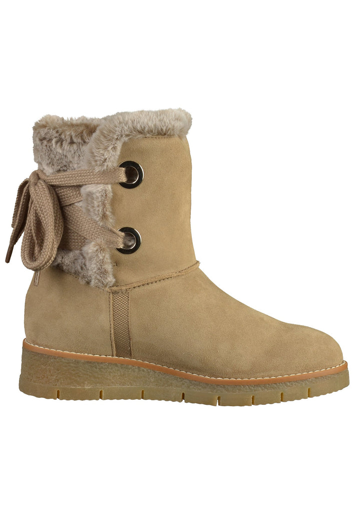 s.Oliver Stiefelette Veloursleder Pepper