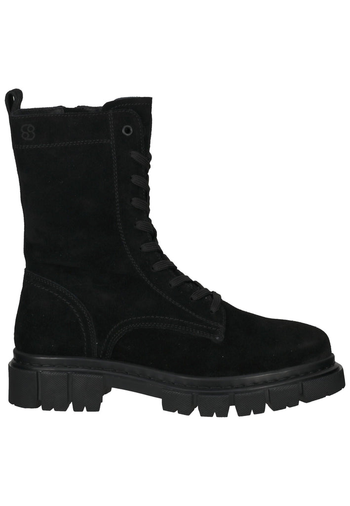 s.Oliver Stiefelette Veloursleder Schwarz