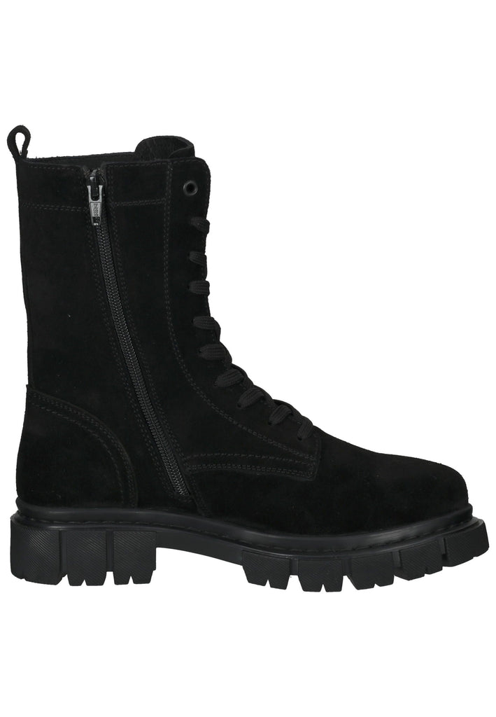 s.Oliver Stiefelette Veloursleder Schwarz