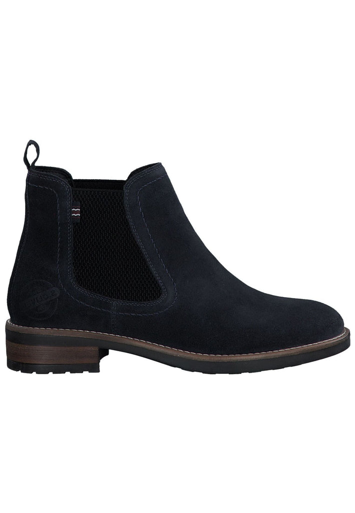 s.Oliver Stiefelette Veloursleder/Textil Navy