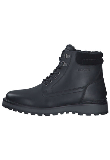 Stiefeletten s.Oliver Stiefelette Glattleder Schwarz Warmfutter