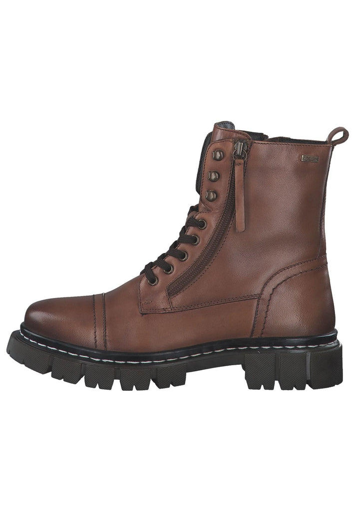 Stiefeletten s.Oliver Stiefelette Leder Cognac