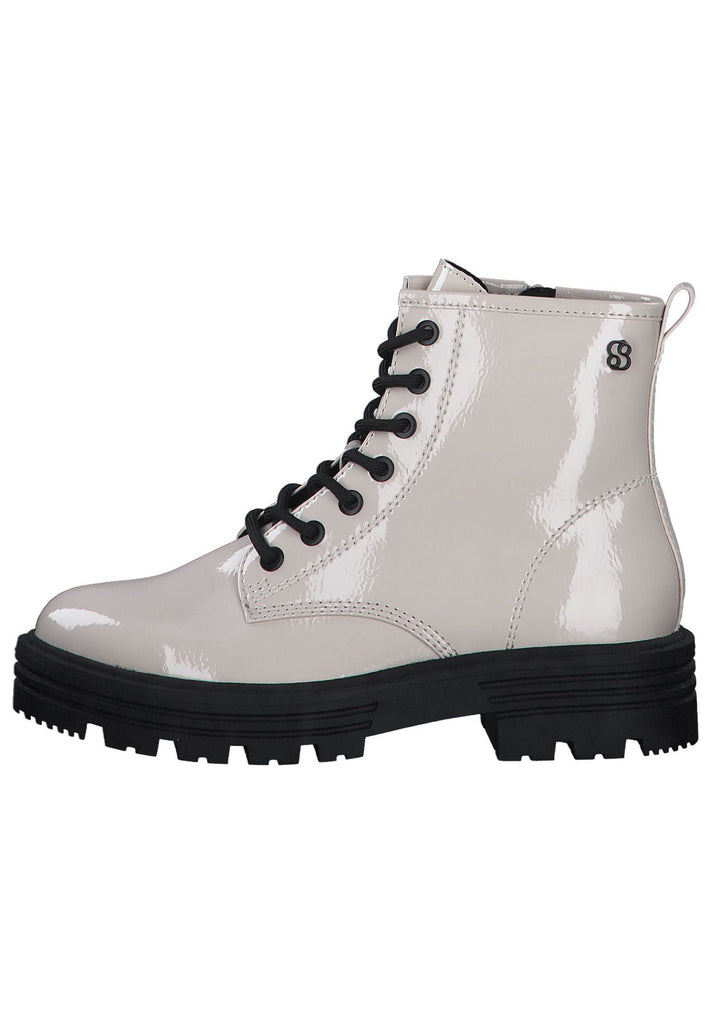Stiefeletten s.Oliver Stiefelette Lederimitat Cream