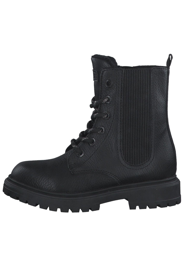 Stiefeletten s.Oliver Stiefelette Lederimitat Schwarz
