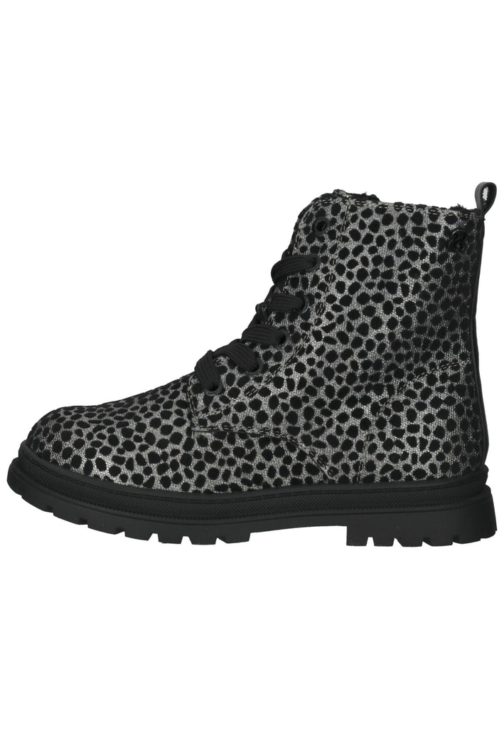 Stiefeletten s.Oliver Stiefelette Lederimitat Schwarz Kombi Warmfutter