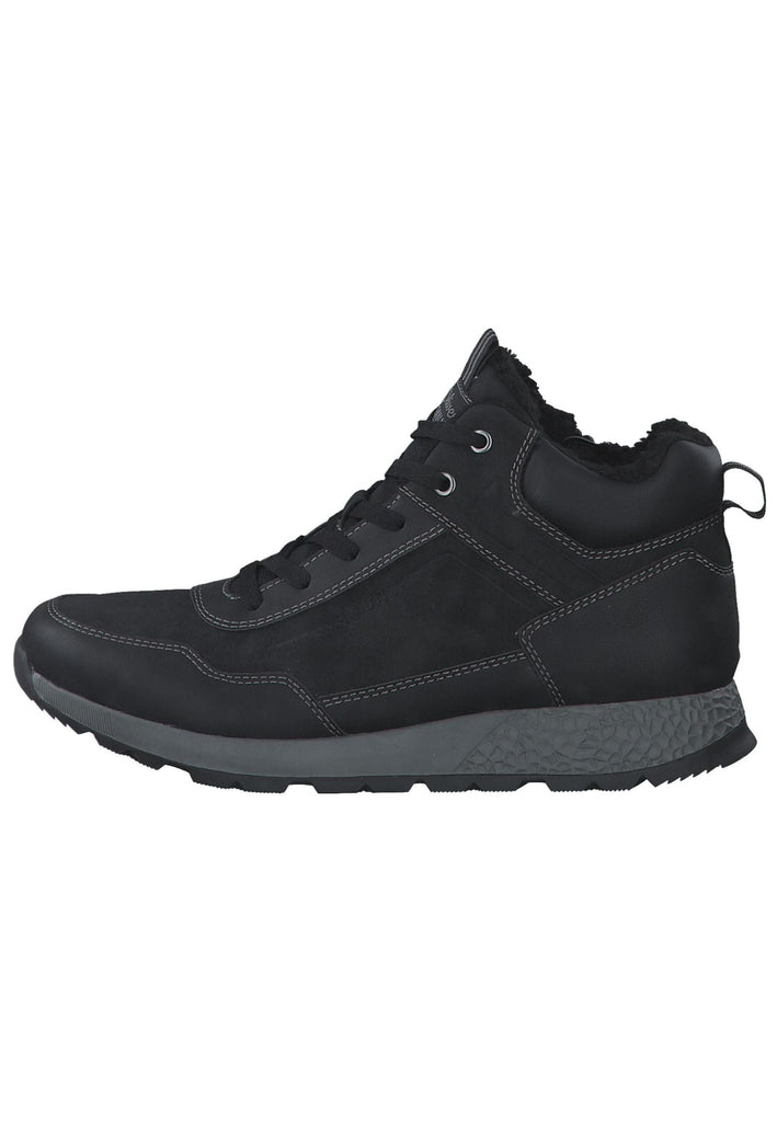 Stiefeletten s.Oliver Stiefelette Lederimitat Schwarz Warmfutter
