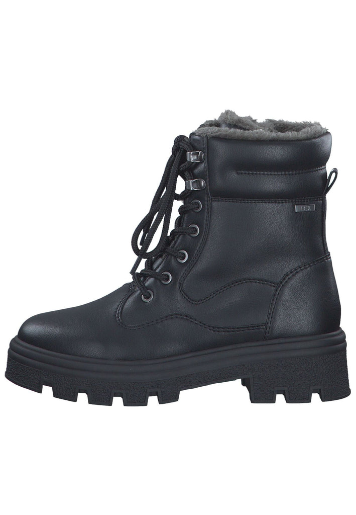 Stiefeletten s.Oliver Stiefelette Lederimitat/Textil Black