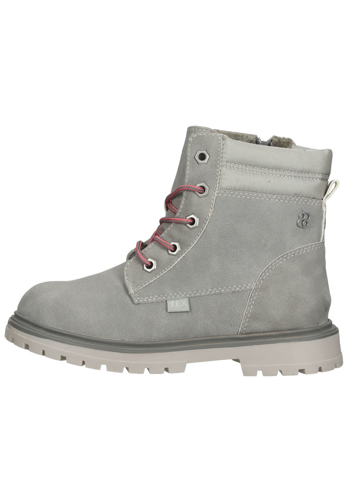 Stiefeletten s.Oliver Stiefelette Lederimitat/Textil Grau