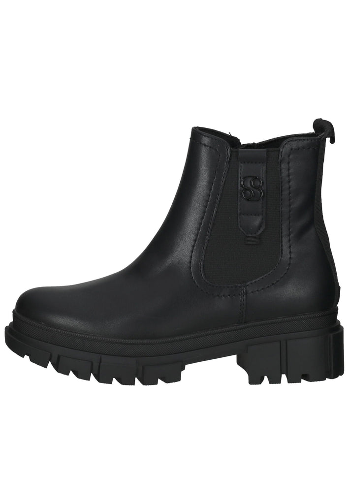 Stiefeletten s.Oliver Stiefelette Lederimitat/Textil Schwarz