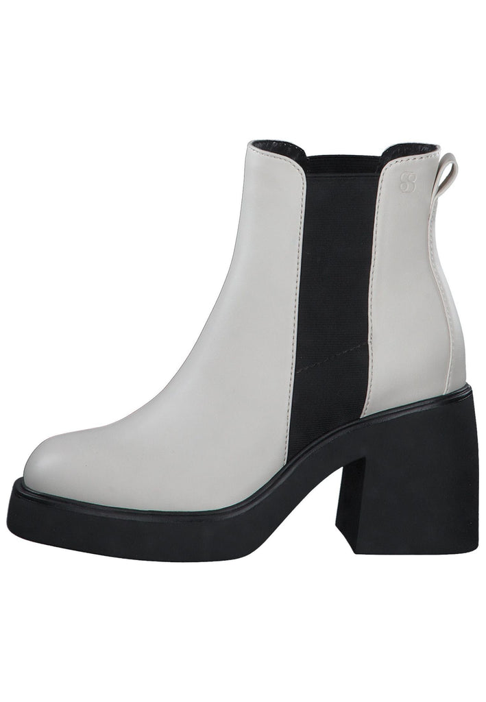 Stiefeletten s.Oliver Stiefelette Lederimitat Weiß
