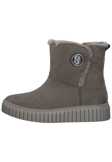 Stiefeletten s.Oliver Stiefelette Textil Taupe Warmfutter