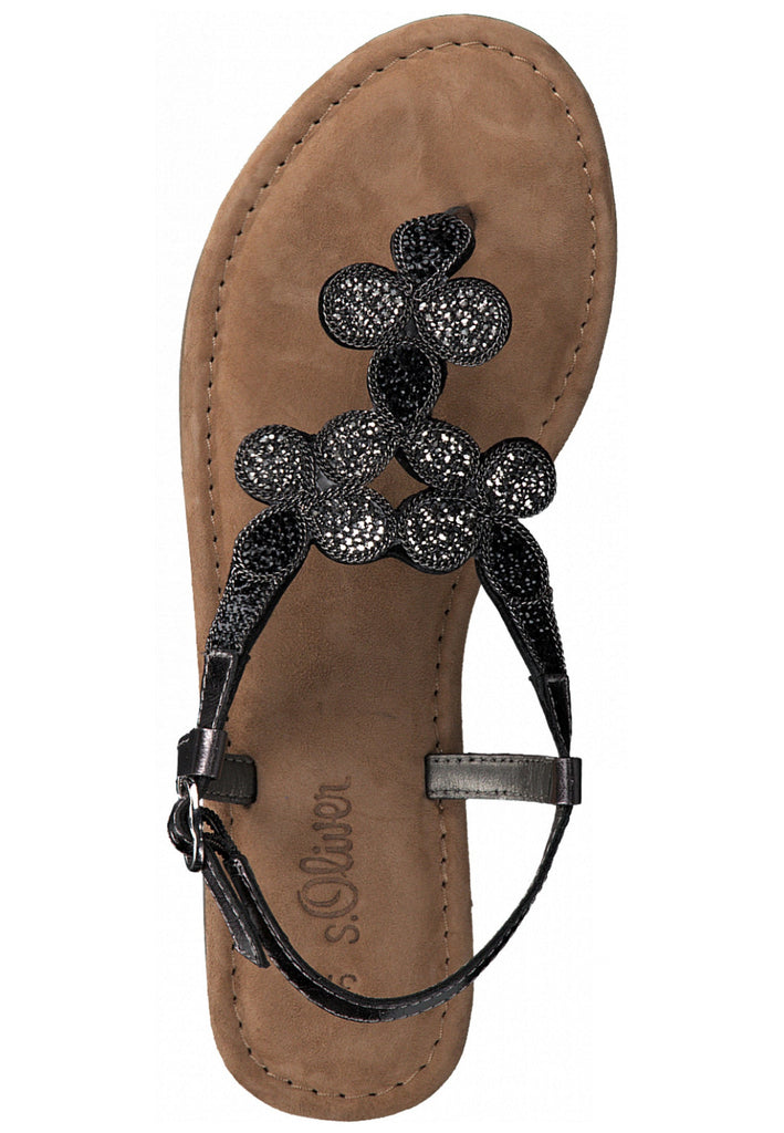 s.Oliver Zehensteg Leder Grau