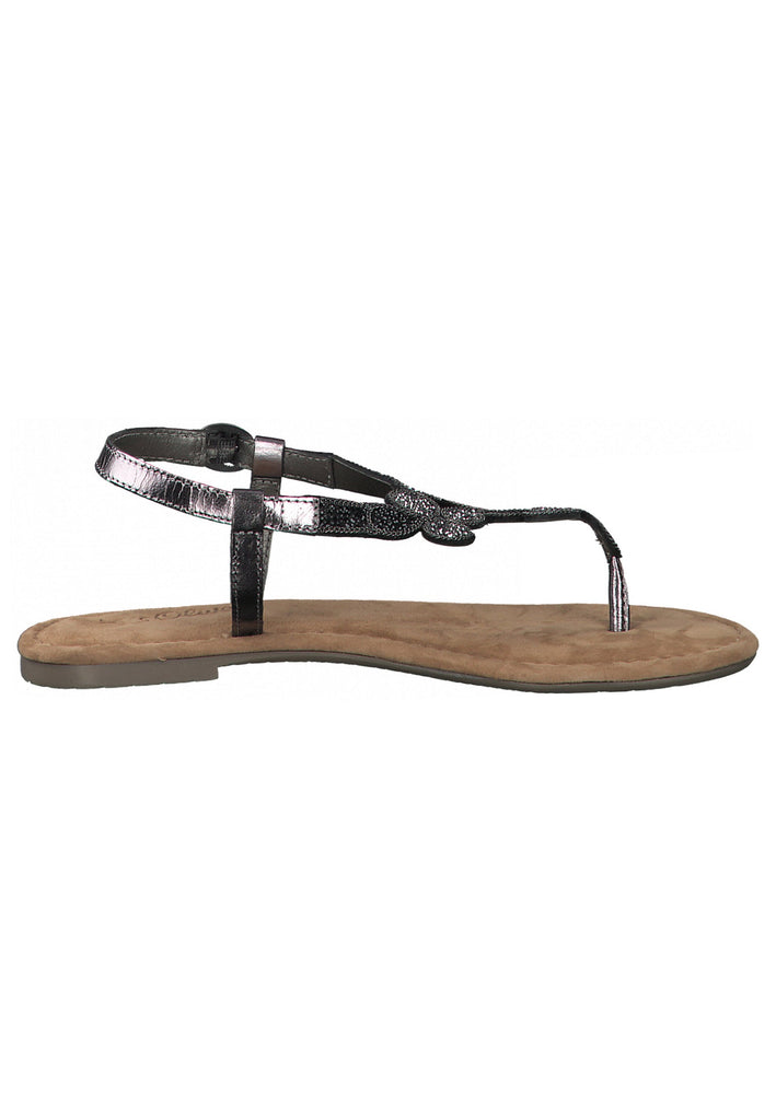 s.Oliver Zehensteg Leder Grau