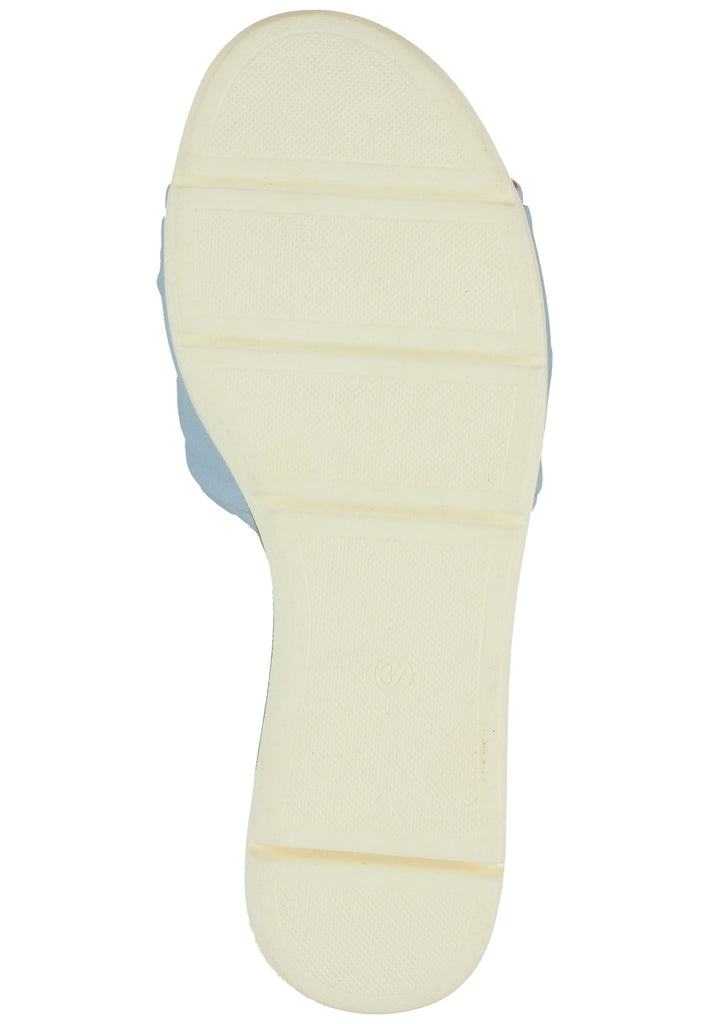 Salamander Pantoletten Glattleder Hellblau