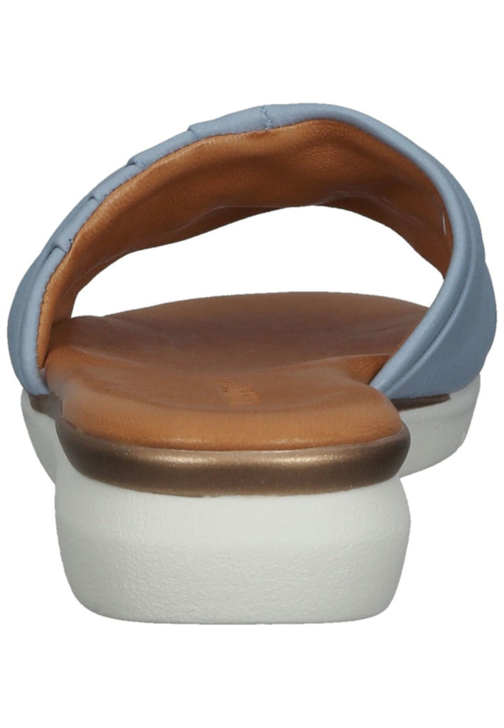 Salamander Pantoletten Glattleder Hellblau