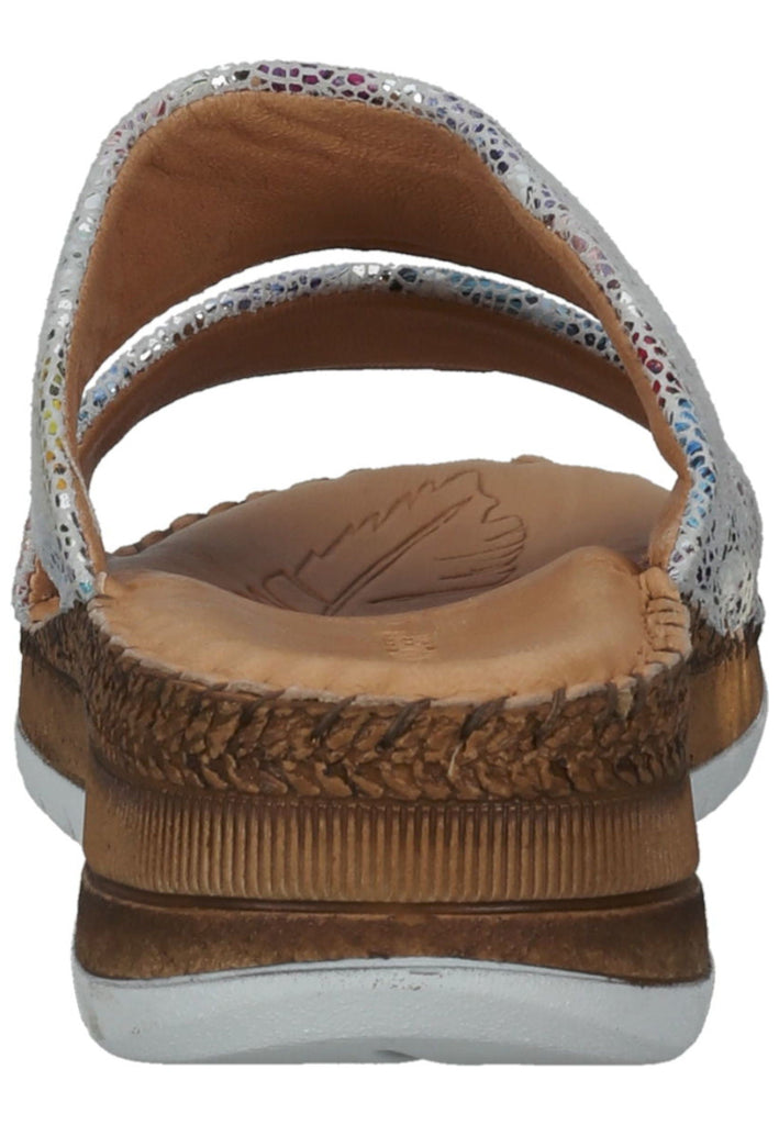 Salamander Pantoletten Glattleder Silber