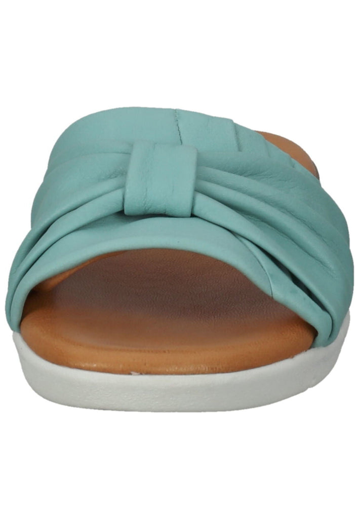 Salamander Pantoletten Glattleder Türkis