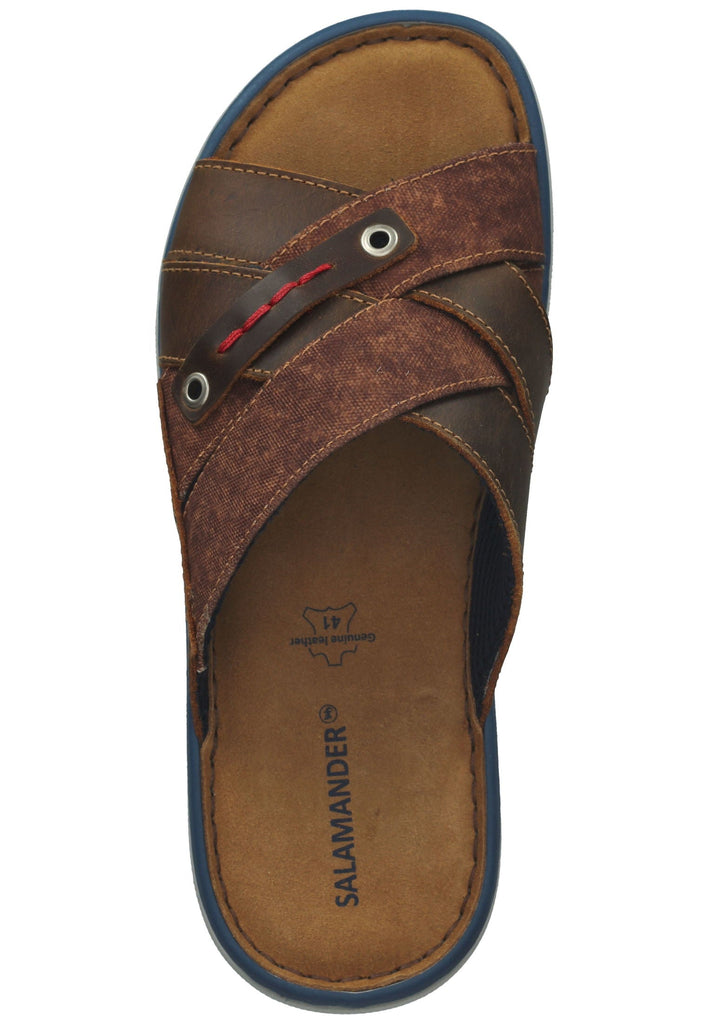 Salamander Pantoletten Leder Cognac
