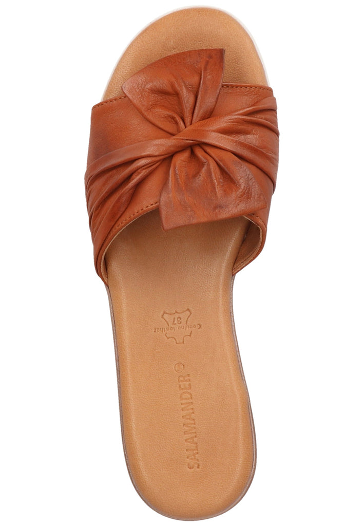 Salamander Pantoletten Leder Cognac