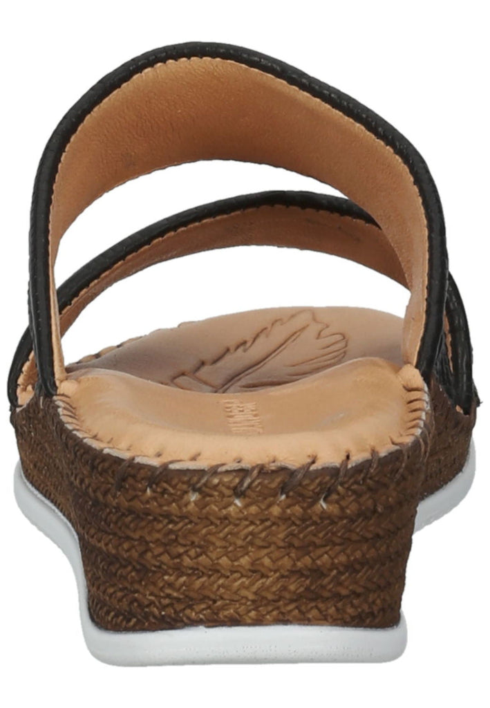 Salamander Pantoletten Leder Schwarz