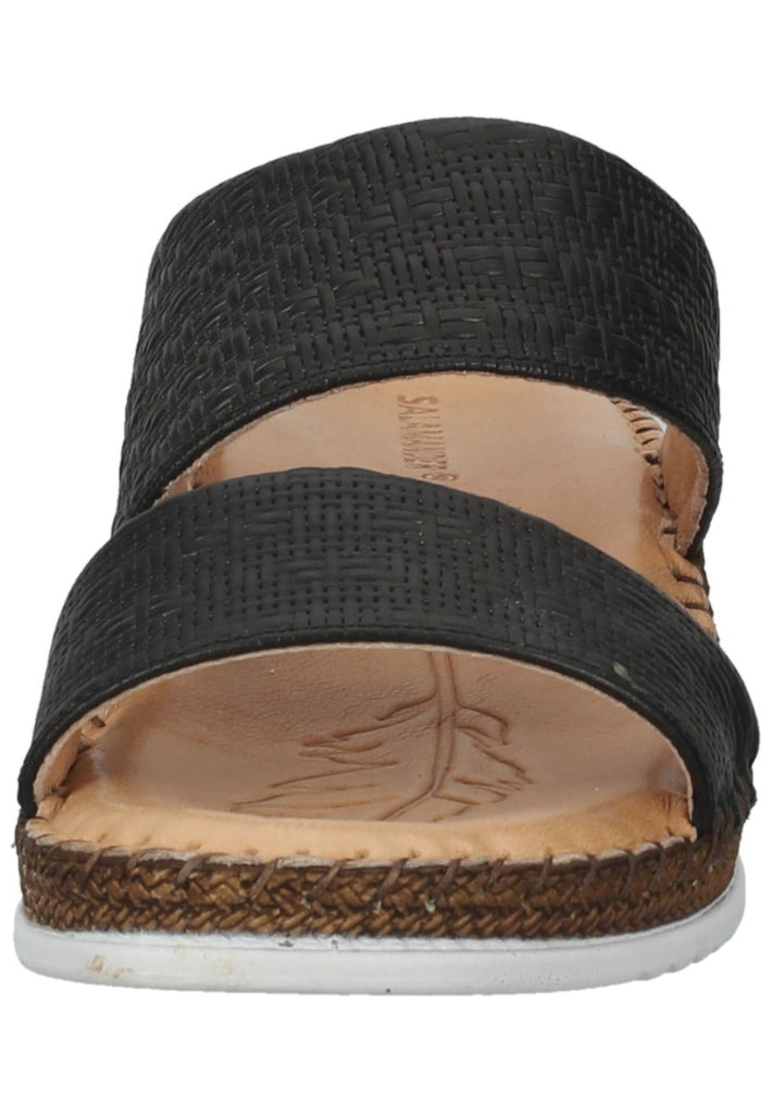 Salamander Pantoletten Leder Schwarz