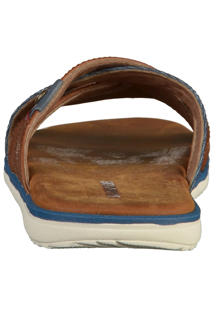 Salamander Pantoletten Leder/Textil Braun