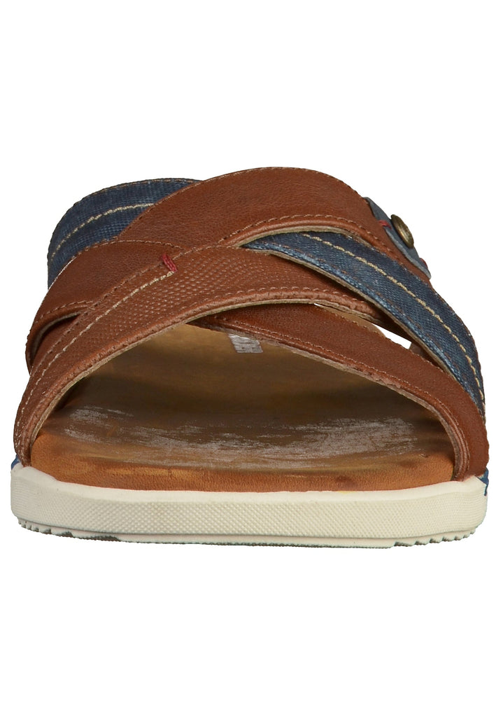 Salamander Pantoletten Leder/Textil Braun