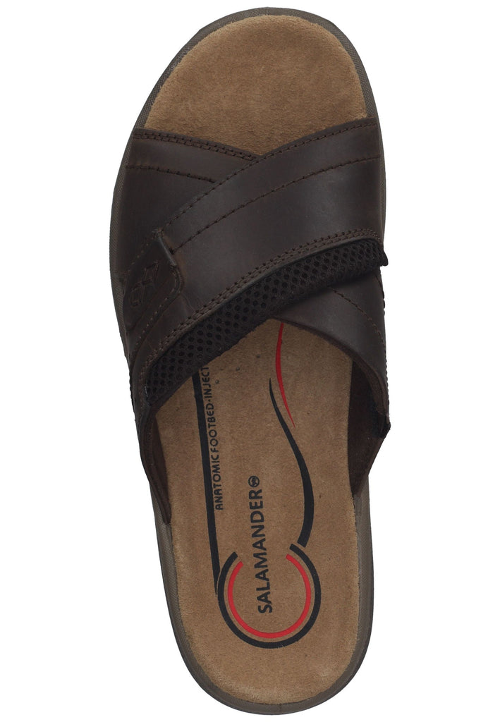 Salamander Pantoletten Lederimitat Braun