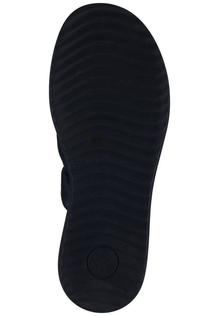 Salamander Pantoletten Lederimitat Schwarz