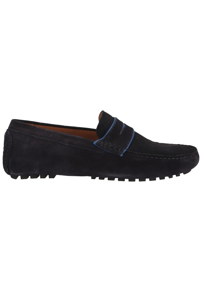 Salamander Slipper Leder Navy