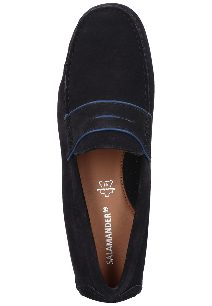 Salamander Slipper Leder Navy